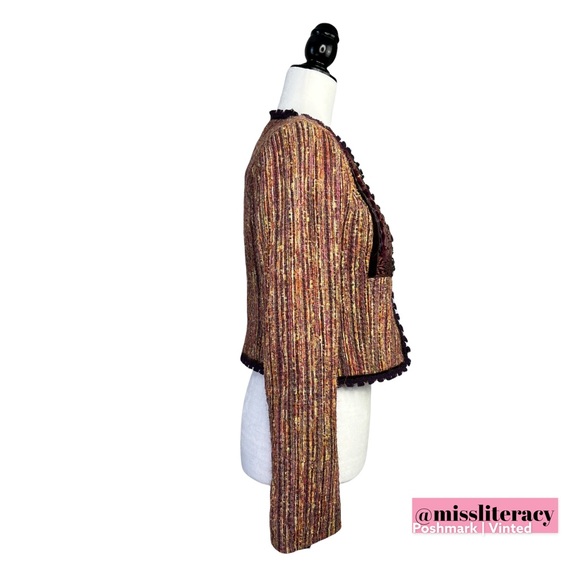 Cynthia Steffe Women’s Multicolour Tweed Metallic Structured Tailored Blazer [4] - Picture 7 of 14